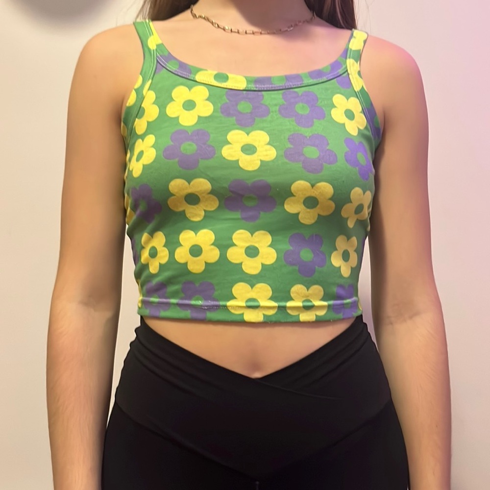 Women’s cute retro crop top tank